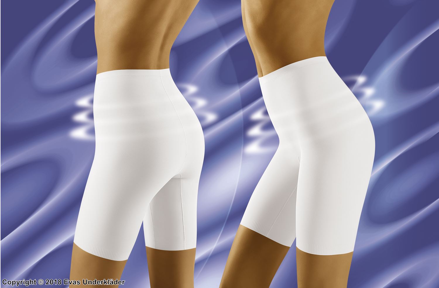Shapewear-shorts, justering av midje og lår